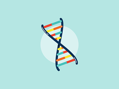 DNA Spot Illustration clean icon illustration medical vector