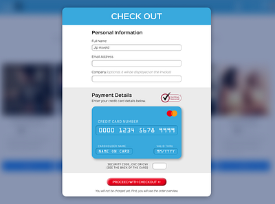 DailyUI - Day 02 - Credit Card Checkout credit card checkout dailyui dailyui 002 payment