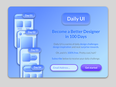 DailyUI - Day 03 - Landing Page