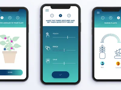 Plant Chat App appdesign arduino capsense connectedness interactiondesign playfuldesign playfulness playfulsystems