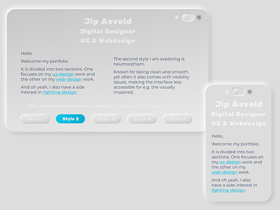 👉Design-my-new-portfolio-challenge. Day02👈 neumorphic neumorphic design neumorphism portfolio portfolio design portfolio page portfolio website softui softuiux uidesign uistyle uitrends webdesign website