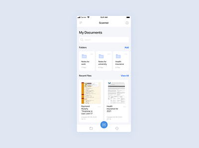 Document Scanner App app design flat icon minimal typography ui ux