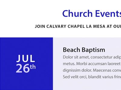 Calvary Chapel La Mesa Event