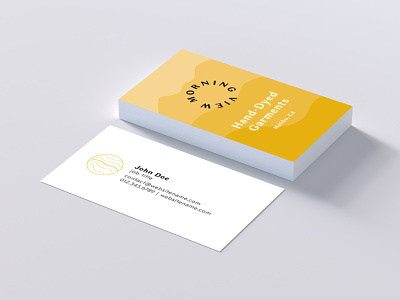 Morning View Business Card branding business card logo print design