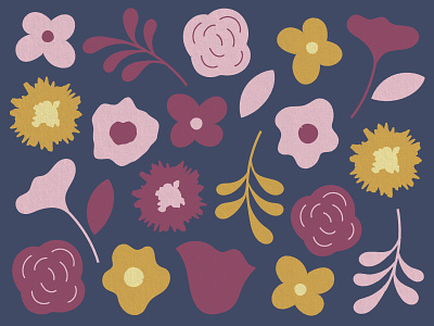 Flora flower illustration pattern texture
