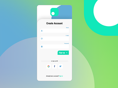 notDailyUI 1 dailyui form mobile sign in ui ux