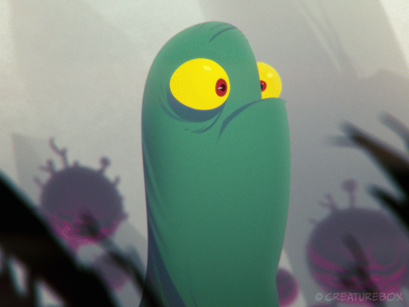 Primal Scream alien animation cartoon creaturebox eyes green scream teeth yellow