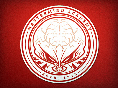 Mastermind Academy illustration logo red