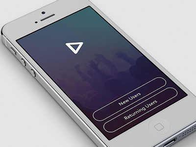 Welcome Login Screen app flat ios login minimal ui ux welcome