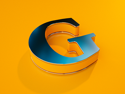 Simple G 36daysoftype 3d artist cinema4d design graphicdesign octane octanerender