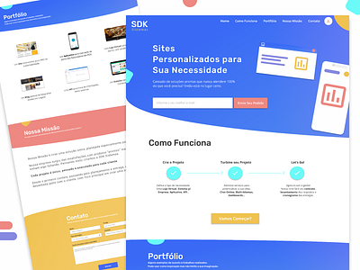 Web Site SDK Sistemas - Proposta One