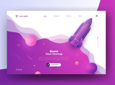 Gradient Landing Pages