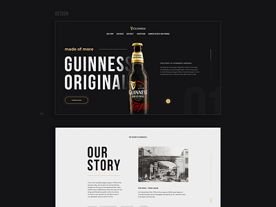 Website Re-Design Concept: Guinness