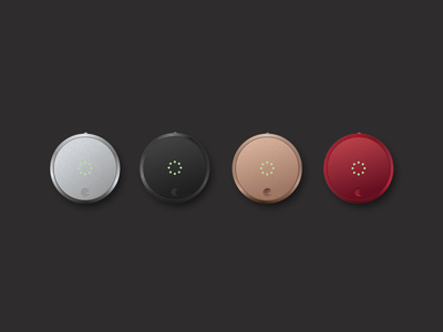 August Smart Lock Renders (Gen 2 and Gen 3 Pro) app august august smart lock install device internet of things iot render sketch smart lock startup ui ux