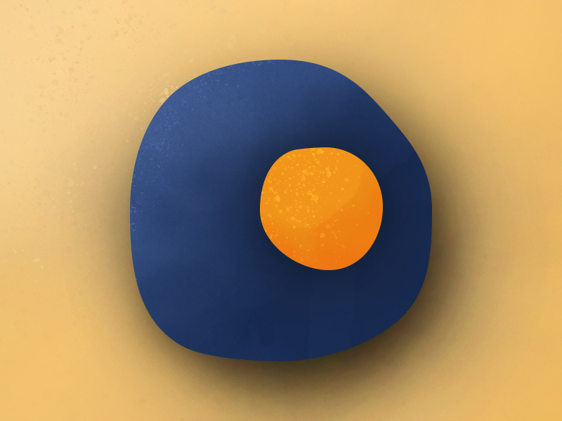 Brush | Color Exploration adobe explore design brush and ink orange yellow denim blue egg illustration art art brush brushes photoshop sketch illustration