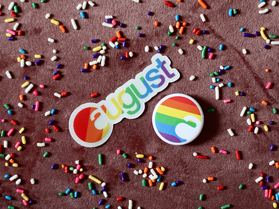 August Pride 2019 august brand branding iot lgbtq logo pride rainbow smart lock