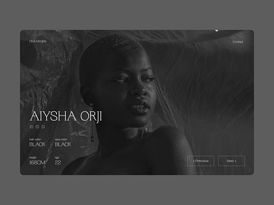 Diva Models design typography ui ux web design web development