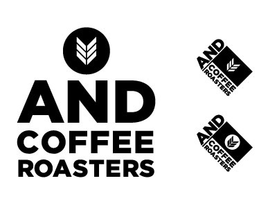 And Coffee Roasters branding coffee logo