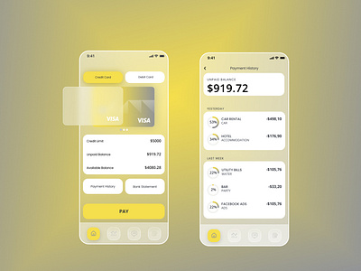Payment app UI