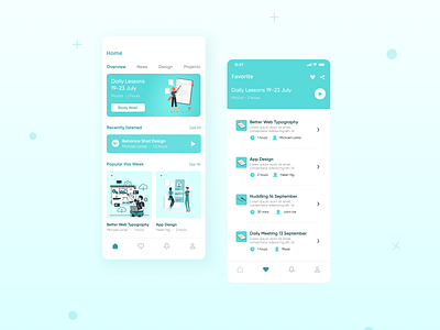 Design Courses App app dailyui design digitalplaform figma graphic design illus illustrator onlinelearning ui uiapp uiux