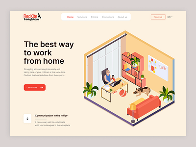 Soft skill training - Landing page branding dailyui design figma herosection illustration illustrator landingpage ui uiux web webiste wfh workfromhome