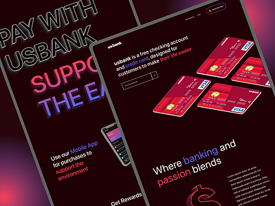 Landing page: usbank