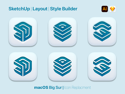 SketchUp Suite Big Sur Icons