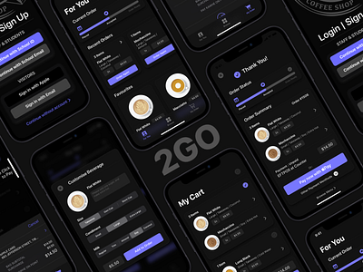 Mobile Coffee Ordering App - 2GO Concept