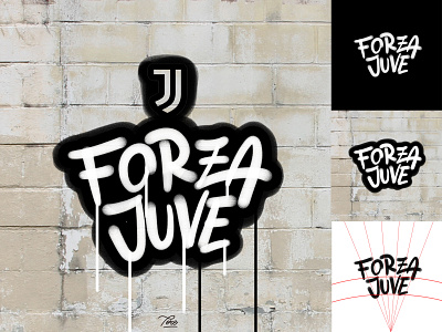 Forza Juve Calligraphy