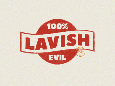 LAVISH badge badge design brushes calligraphy design icon lettering photoshop typography