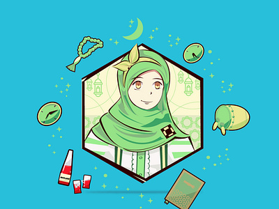 reon character comic fanart illustration illustrator ramadan ramadan mubarak