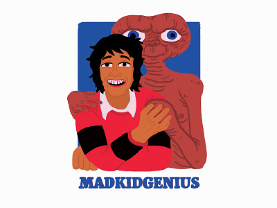 madkidgenius caricature cartoon digital painting illustration