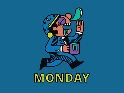 Monday Blues digital illustration illustrator monday monday blues