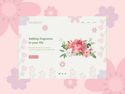 Banquet application ui art branding design flat logo minimal typography ui ux web website website design