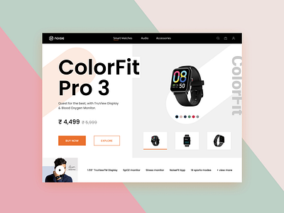 Noise SmartWatch Website Redesign