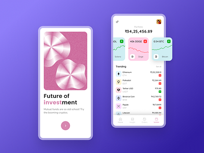 Crypto Investment App Concept