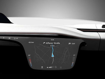 Infotainment Design automotive car interface navigate ui ux