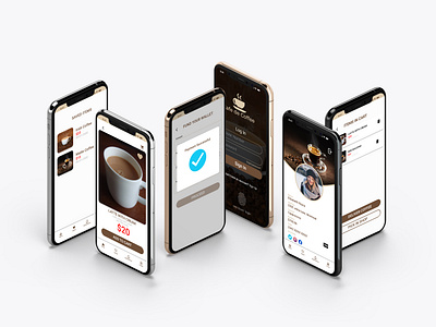 Coffee app design concept