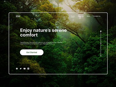 Nature's landing page nature ui