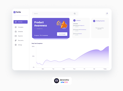 Planner dashboard dashboard landing page ui web