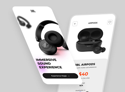 Ecommerce App UI concept design ecommerce landing page minimalist mobile design ui
