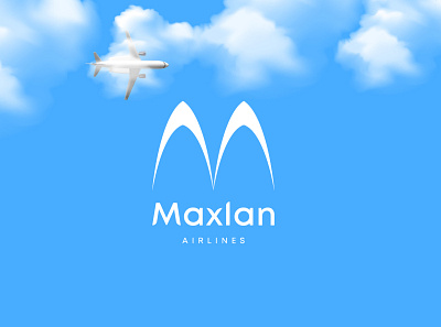 Maxlan Airline airline airways brand identity branding logo maxlan plain plane