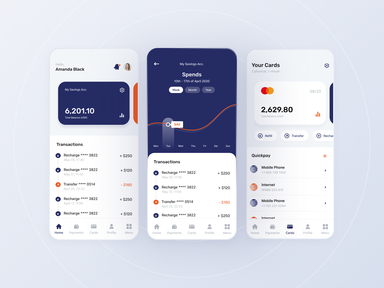 Mobile Banking Application by Katerina I. for Akveo.Design on Dribbble