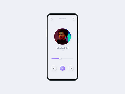 Neumorphism - Music Player music player music player ui neumorphism neumorphism ui