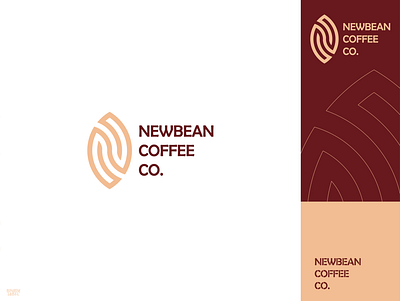 NEWBEAN COFFEE CO. binarylabel branding coffee coffeeshop design flat illustration logo minimal monogram type vector