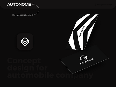 Autonome - Concept Design automobile binarylabel branding concept design design flat futuristic illustration illustrator logo logotype minimal modern type vector