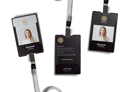 Clean and Professional ID Badge Design