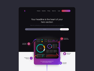 Landing Page Design for a Software Business