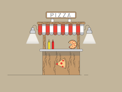 Pizza Place amazing creative design flat graphicdesign illustration illustrator pizza pizzeria vector