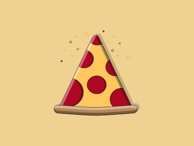 Pizza Slice amazing creative design flat food food illustration illustration illustrator pizza vector